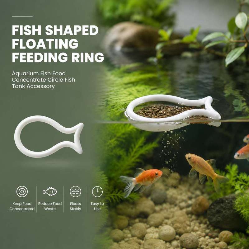 Aquarium Fish Price - Visvormige drijvende voederring aquarium visvoer concentraat