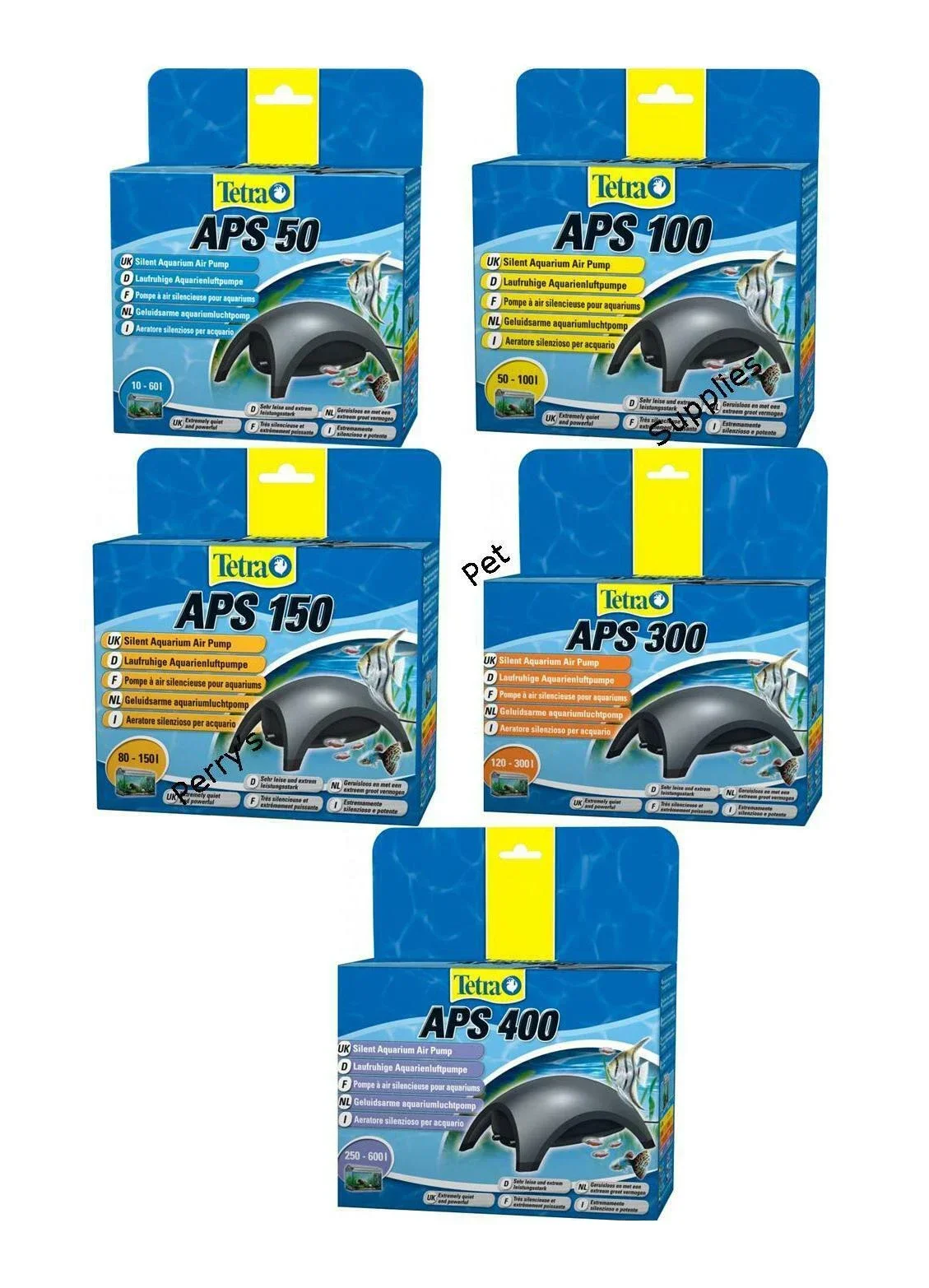 Tetra Fish In Aquarium - Tetra APS Luchtpompen 50 100 150