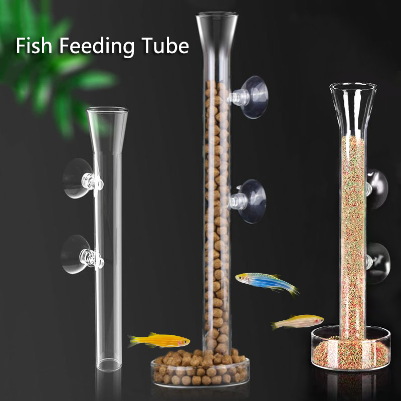 Aquarium Fish Price - Glas Aquarium Feeder Buis Schotel Transparant