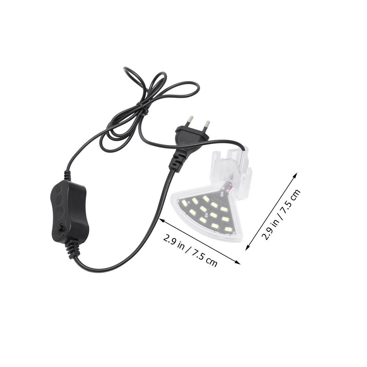 Aquarium Fish Light Lamp - 5V USB-aangedreven clip-aquariumlamp voor visbakken, planten,
