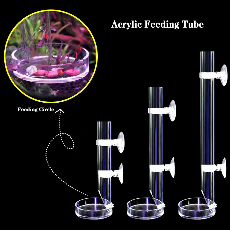 Aquarium Fish Price - 1Pcs Acryl Aquarium Feeder Buis Schotel