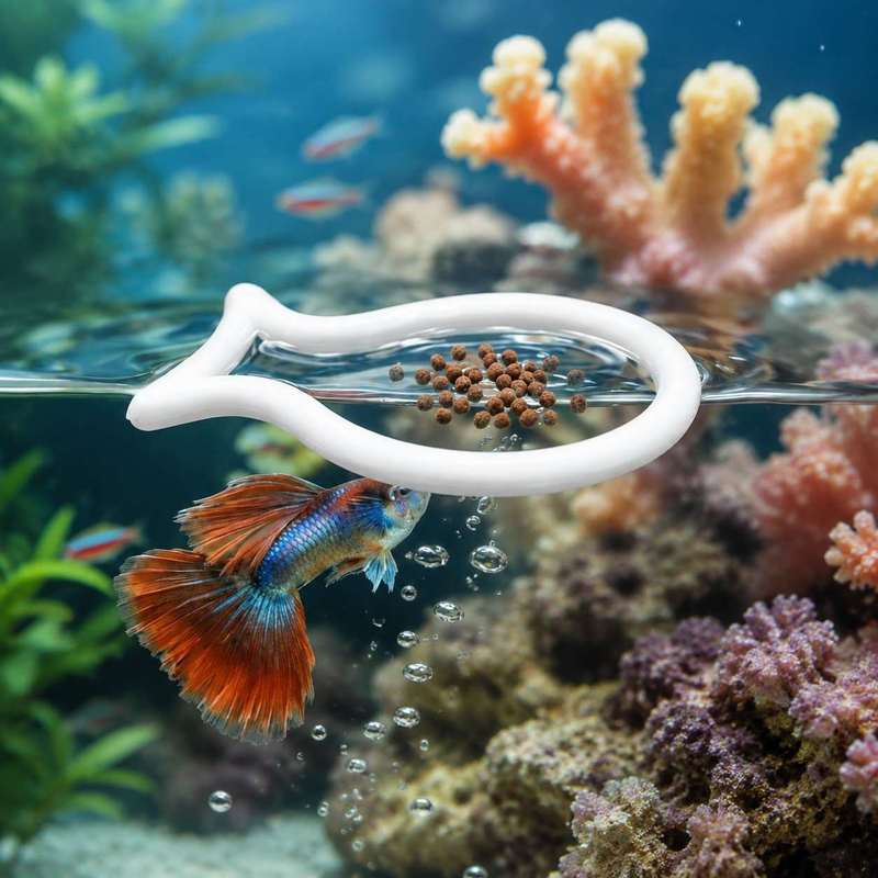 Visvormige drijvende voederrin - Aquarium Fish Price recensie en prijs