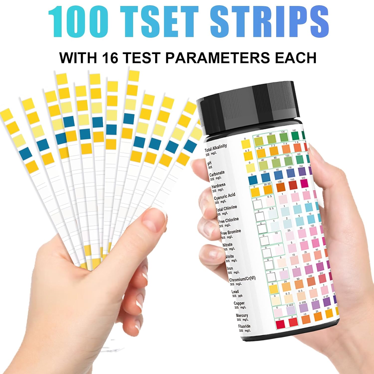 16-in-1 Water Teststrips, 100  - Aquarium Test Kit recensie en prijs