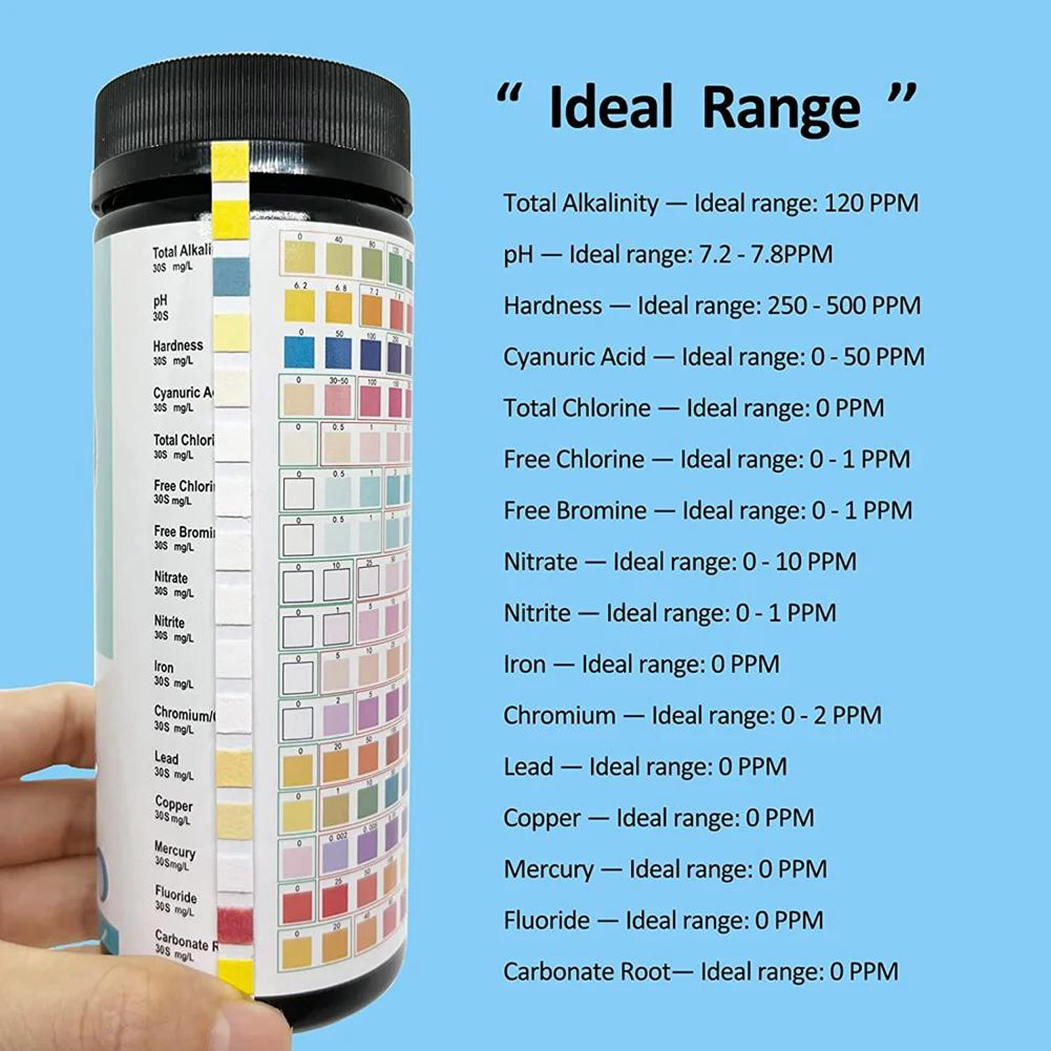 16-in-1 Water Teststrips, 100  - Aquarium Test Kit recensie en prijs