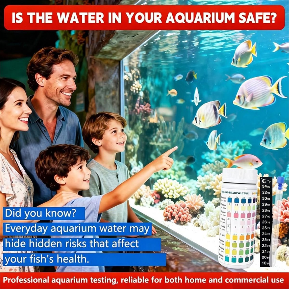 HGHO 9-in-1 aquariumteststrips - Aquarium Test Kit recensie en prijs