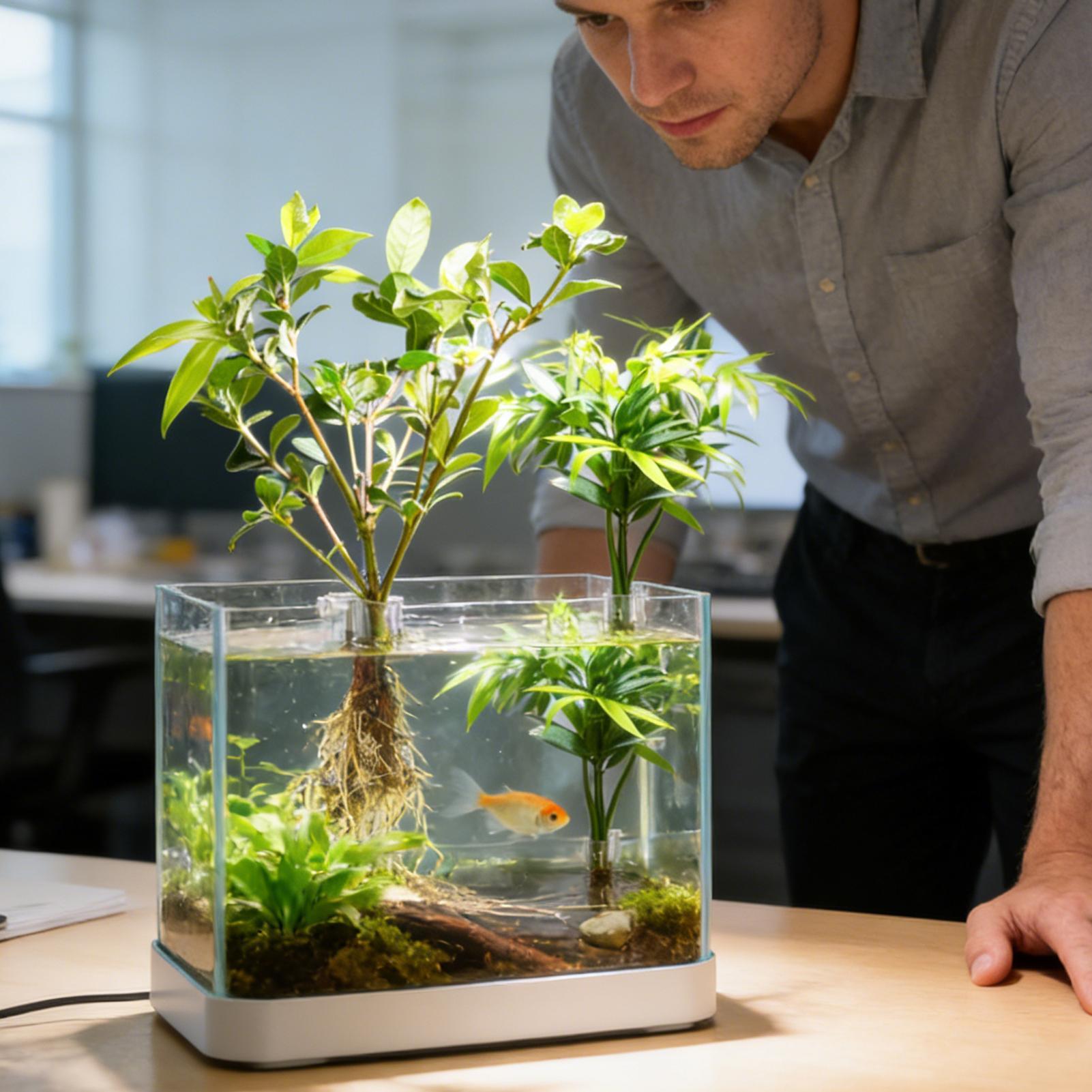 Mini Aquarium Plantenbak 6 Stu - Aquarium Fish Feeder recensie en prijs