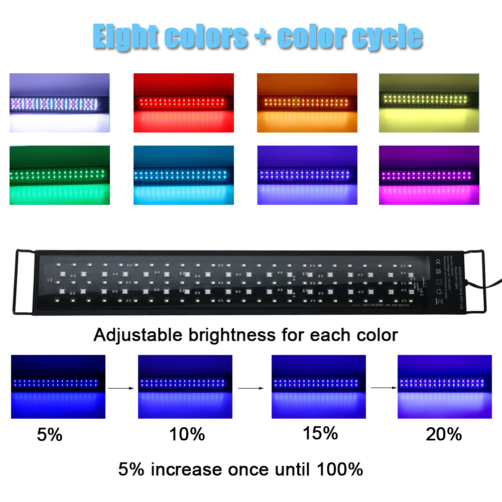 30-60cm Visbak 24/7 Volspectru - Aquarium Fish Light Lamp recensie en prijs